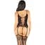 Комплект Leg Avenue Cami Garter With Stockings and stRing One Size, Black - мініатюра 3