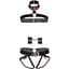 Комплект атласних ременів для бондажу Leg Avenue Satin elastic harness Set, One Size, Black - мініатюра 5