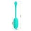Віброяйце Pretty Love Kirk Super Soft Silicone 19.7 см бірюзовий - мініатюра 7
