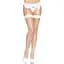 Панчохи у велику сітку Leg Avenue Fence Net Thigh Highs White, One Size - мініатюра 2