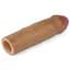 Насадка на пенис Revolutionary Silicone Nature Extender Add 1" 16.5 см (коричневый) - миниатюра 4