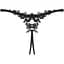 Прозорі стрінги з доступом Obsessive Celia Noir crotchless Thong M/L - мініатюра 6