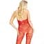 Бодистокинг Leg Avenue RhinestOne Lace and Net Bodystocking Red One Size - миниатюра 3