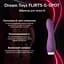 Вібратор для точки G Dream Toys Flirts G-Spot Vibrator Purple силіконовий 3 швидкості 5 ритмів 17 см - мініатюра 2