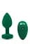 Анальна пробка B-Vibe Vibrating Jewel Plug M/L 10.5 см (зелений) - мініатюра 1