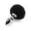 Анальна пробка Pompon Metal Plug Small 13 см (чорний) - мініатюра 1