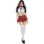 Костюм школярки Leg Avenue Miss Prep School S/M, топ, спідниця, краватка, бантики - мініатюра 2
