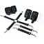 Набір для БДСМ 3 в 1 Feral Feelings BDSM Kit 3 Black, Black, наручники, поножі, хрестовина - мініатюра 1