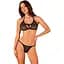 Напівпрозорий комплект Obsessive Celia Noir 2-pcs set XS/S, бюстгальтер, стрінги - мініатюра 1