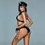 Еротичний костюм поліцейської JSY Палка Едіт One Size, Black, трусики, топ, кашкет, аксесуари - мініатюра 2