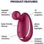 Вібратор Satisfyer Spot On 1 Berry крапковий ягідний - мініатюра 4