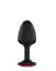 Анальна пробка з кристалом Dorcel Geisha Plug Ruby M 8 см (рожевий) - мініатюра 1