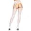 Ажурні колготки із сердечками Leg Avenue Heart White, One Size, імітація панчіх - мініатюра 2