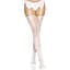 Панчохи Leg Avenue Daisy Dot Fishnet Stockings One Size White - мініатюра 4