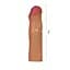 Насадка на пенис Lovetoy Revolutionary Silicone Nature Extender 17.8 см коричневый - миниатюра 2
