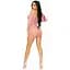 Мини-платье Leg Avenue Heart net mini dress Pink One size - миниатюра 6