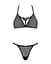 Полупрозрачный комплект Obsessive Celia Noir 2-pcs Set XS/S - миниатюра 3