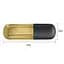 Вібратор для клітора Pretty Love Mini Massager 6 см золотий - мініатюра 5