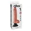 Реалістичний вібратор Pipedream King Cock With Balls 10" 29 см тілесний - мініатюра 6