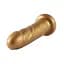 Золотой фаллоимитатор Hismith 6.8″ Golden Silicone Dildo, система KlicLok - миниатюра 4