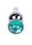 Анальна пробка B-Series HeavyFun Dark Silver 9.5 см (зелений) - мініатюра 2