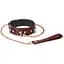 Нашийник з повідцем Liebe Seele Wine Red Collar and Leash - мініатюра 1