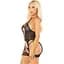 Комплект Leg Avenue Heart Net Cami Garter and stRing - мініатюра 4