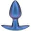 Анальна пробка Ouch! Smooth Anal Plug Metallic S 6.5 см (синій) - мініатюра 1