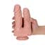 Подвійний фалоімітатор Toyz4lovers Caino e Abele, 15.5 см (тілесний) - мініатюра 4