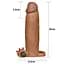 Насадка на пеніс Lovetoy Pleasure X-Tender Series Add 3" 20 см (коричневий) - мініатюра 5