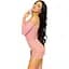 Сукня-сітка з сердечками Leg Avenue Heart net Mini dress Pink, зав’язки, відкриті плечі, One Size - мініатюра 3