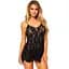 Пеньюар Leg Avenue Rose Lace Flair Chemise Black One Size - мініатюра 1