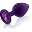 Набір силіконових анальних пробок із кристалом Rianne S: Booty Plug Set Purple - мініатюра 2