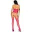 Кружевный бодистокинг с открытым доступом Leg Avenue High neck lace Bodystocking One Size Raspberr - миниатюра 2
