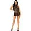 Откровенное мини-платье Leg Avenue Rhinestone halter mini dress Black One size - миниатюра 4