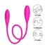 Двусторонний силиконовый вибратор Baile Pretty Love Snaky Vibe 60 см розовый - миниатюра 5