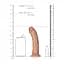 Фалоімітатор RealRock Curved Realistic Dildo 6" 17.5 см (коричневий) - мініатюра 11