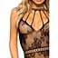 Мини-платье Leg Avenue Strappy Lace mini dress Black One size - миниатюра 7