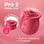 Вакуумний стимулятор клітора з вібрацією Satisfyer Pro 2 Classic Rose 7 см (червоний) - мініатюра 13