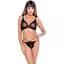Комплект білизни Cottelli Lingerie Bra and Rio S чорний - мініатюра 1