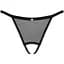 Прозорі стрінги з доступом Obsessive Celia Noir crotchless Thong XS/S - мініатюра 5