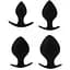 Набір секс-іграшок Black Mont Renegade Spade Plug Kit 4 шт. (чорний) - мініатюра 1