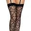 Ажурні панчохи із сердечками Leg Avenue Heart Black, One Size - мініатюра 5