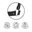 Наручники Bijoux Indiscrets Maze Wide Cuffs Black - миниатюра 3