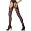 Сітчасті колготки-бодістокінги Passion S013 One Size, Black - мініатюра 2