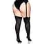 Щільні непрозорі панчохи Leg Avenue Nylon Thigh Highs Black, plus Size - мініатюра 3