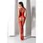 Бодістокінг з безліччю бретелей Passion BS095 One Size, Red, імітація пояса та панчіх, з доступом - мініатюра 9