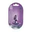 Анальна пробка Ouch! Smooth Anal Plug Metallic S 6.5 см (фіолетовий) - мініатюра 3
