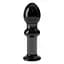 Анальна пробка Love Toy Glass Romance 4.5" 11.5 см (чорний) - мініатюра 1