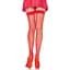 Панчохи-сітка зі швом Leg Avenue Backseam Thigh Highs Red, One Size - мініатюра 1